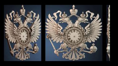 3D model The eagle-faced clock (STL)