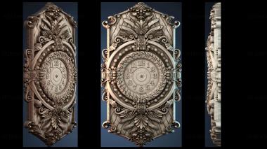 3D model Checkered clock frame (STL)