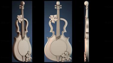 3D model Violin-shaped wall clock (STL)