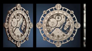 3D model Mechanical wall clock (STL)