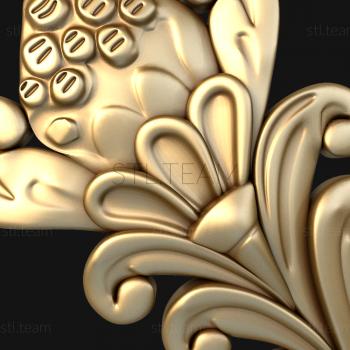 3D модель Растительный завиток с семенным коробом (STL)