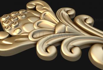 3D модель Растительный завиток с семенным коробом (STL)