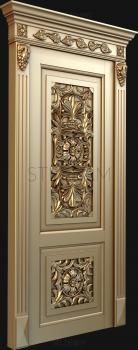 3D model 3d model of door carved for cnc, stl file (STL)