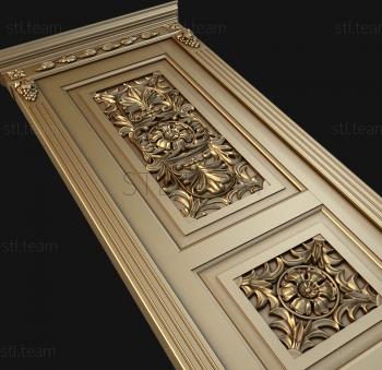 3D model 3d model of door carved for cnc, stl file (STL)