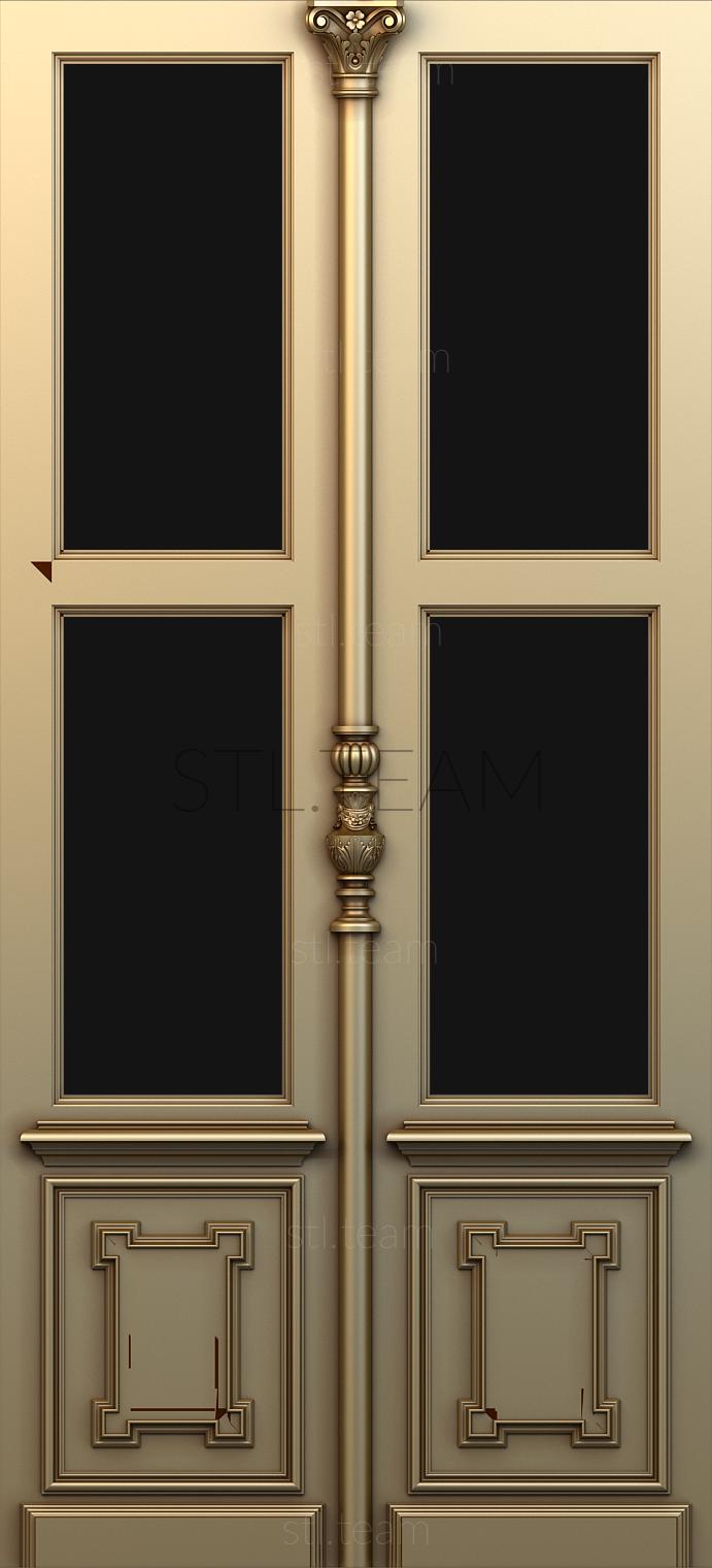 Двери резные 3д модель двери резной для ЧПУ, stl файл