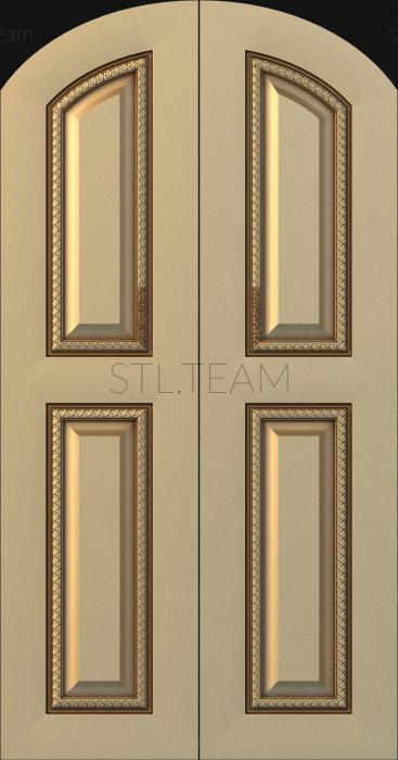 Двери резные 3д модель двери (stl)