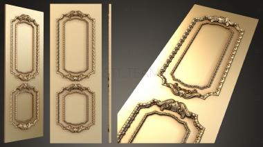 3D model Panels of a carved classical door. Option 2 (STL)