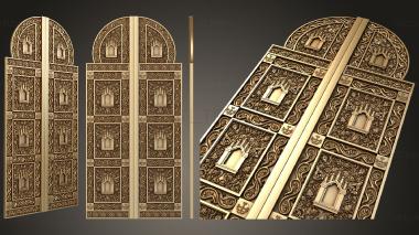 3D модель Царские врата + дьяконские врата + панель (STL)