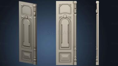3D модель Дверь в классическом стиле с наличником (STL)