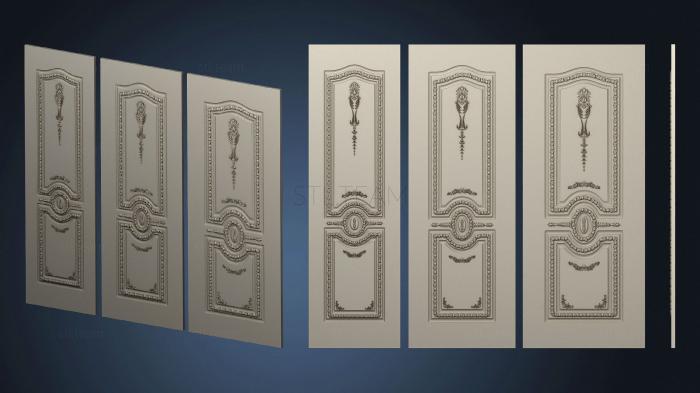 3D model Classical carved door (STL)