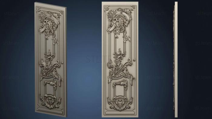 3D модель Резная дверь в стиле барокко (STL)
