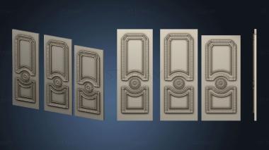 3D model Carved door in 3 size (STL)