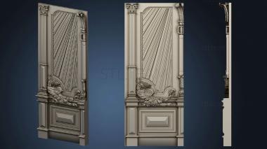 3D модель Дверь резная с драконом (STL)