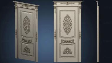 3D model Carved door in classical (STL)
