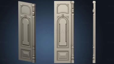 3D модель Дверь в классическом стиле с наличником версия1 (STL)