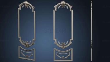 3D model Door carved panels (STL)