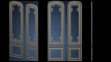 3D model Panel door decor in two sizes (STL)