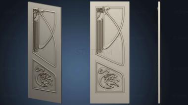 3D model Door with panels in the artdeco style (STL)