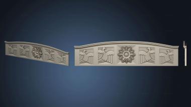 3D model Cornice with birds version1 (STL)