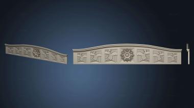 3D model Cornice with birds version2 (STL)