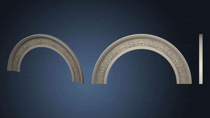 3D model Arch Byzantine ornament (STL)
