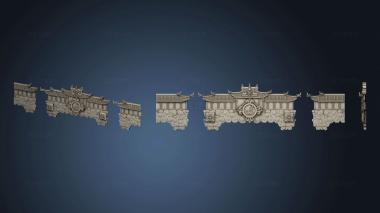 3D модель Навершие арки в китайском стиле (STL)
