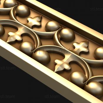 3D model Grid and pearls (STL)