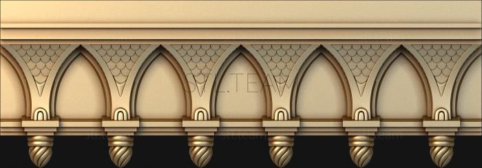 3D model Pointed arches (STL)