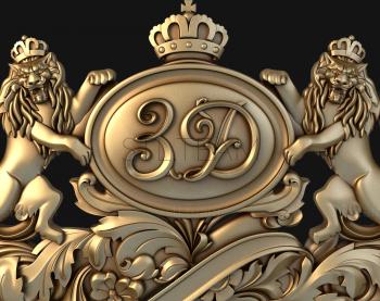 3D model Russian Coat of Arms (STL)