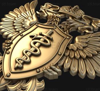 3D model Coat of Arms of the Federal Tax Service (STL)