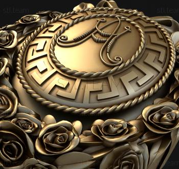 3D model Sun and roses (STL)