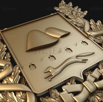 3D model Coat of Arms of the hills (STL)