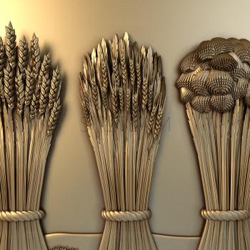 3D модель Снопы пшеницы (STL)