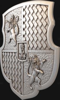 3D model Lion Shield (STL)