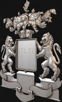 3D model Billet heraldic lions (STL)