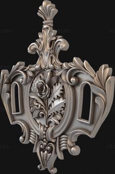 3D model Coat of arms of oak foliage (STL)