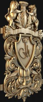 3D model Carved coat of arms (STL)