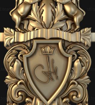 3D model Carved coat of arms (STL)