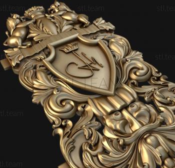 3D model Carved coat of arms (STL)