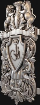 3D model Carved coat of arms (STL)