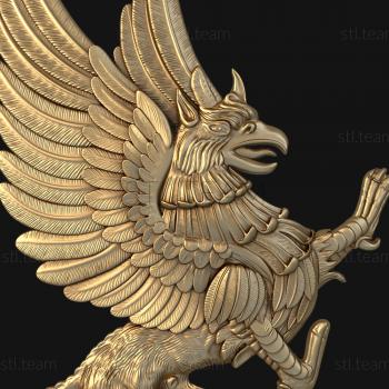 3D model Heraldic griffin (STL)