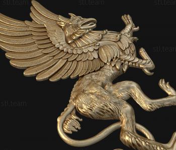 3D model Heraldic griffin (STL)