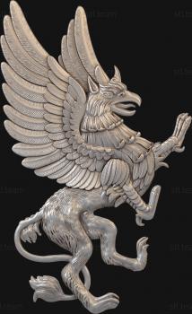 3D model Heraldic griffin (STL)