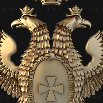 3D model Eagle, hook and brush (STL)