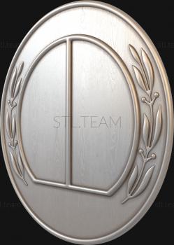 3D model Simple Shield (STL)