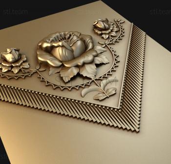 3D модель Розы и пион (STL)