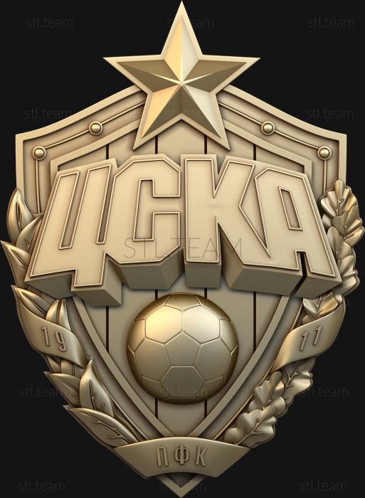 3D model CSKA Coat of Arms (STL)