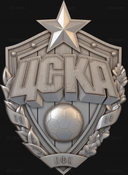 3D model CSKA Coat of Arms (STL)