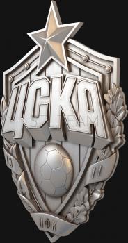 3D model CSKA Coat of Arms (STL)