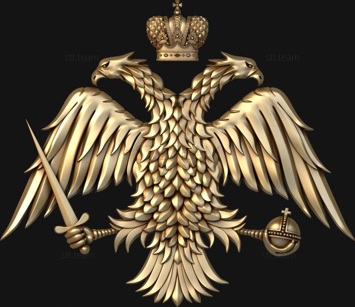 Eagle with sword and power